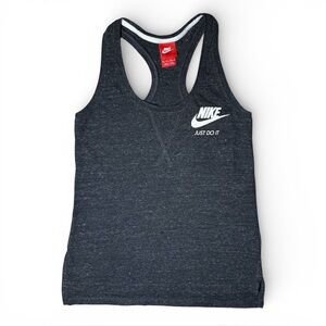 Nike Original Vintage Y2K Racerback Gray ‘Just Do It’ Sleeveless Tank Top XS